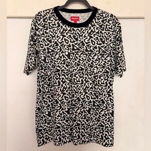 Supreme Men’s Black and White Patterned Shirt